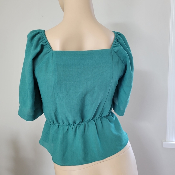 Green blouse feminine maison de roem blouse - Picture 6 of 7